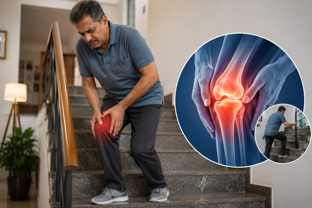 Knee Pain When Climbing Stairs — Arthritis or Injury? When to See a Doctor in India